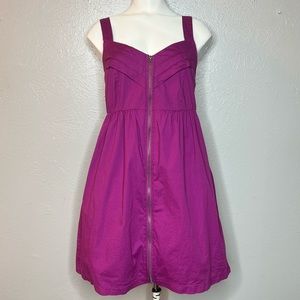 BeBop Purple Zip Up Dress with Pockets. Size Medium